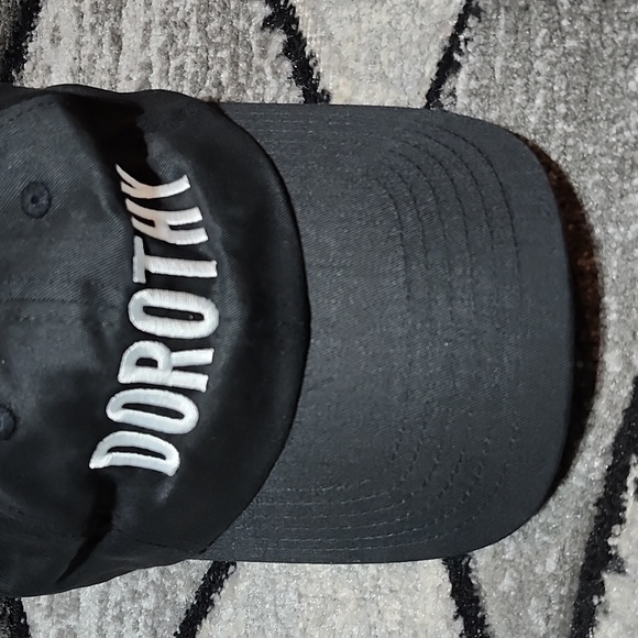 DOROTHY MARTIN BLACK EMBROIDERED ADJUSTABLE CAP HAT UNISEX - Picture 3 of 11